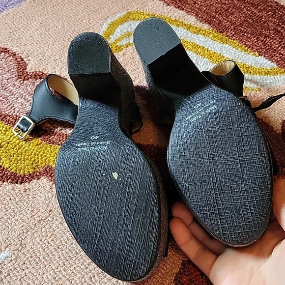 NWOT Anthropologie T-strap Platforms - Picture 4 of 12